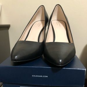 COLE HAAN QUINCY PUMP BLACK LEATHER